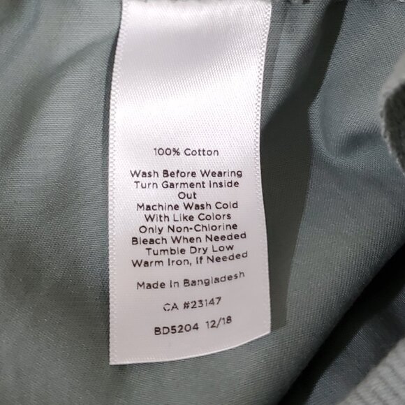 Talbots Green Button Cuff Pull On Capri Pant Size 10 - Picture 6 of 7